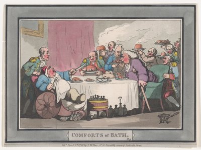 Comforts of Bath, Tavola 9 da Thomas Rowlandson