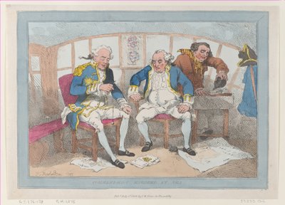 Comandanti impegnati in mare da Thomas Rowlandson