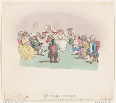 Conversazione, 20 marzo 1803 da Thomas Rowlandson