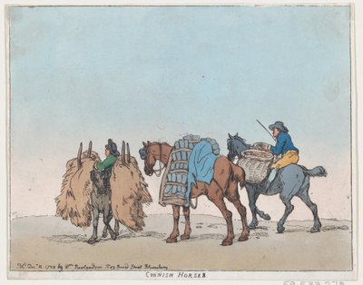 Cavalli della Cornovaglia, 29 dicembre 1788 da Thomas Rowlandson