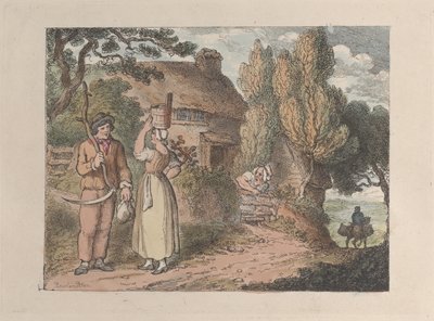Cornovaglia, un supervisore, da Vedute in Cornovaglia da Thomas Rowlandson