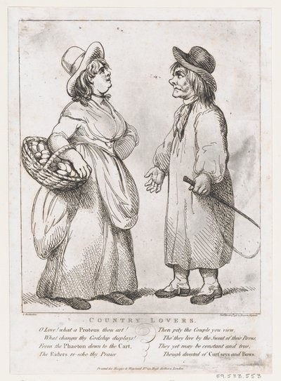 Amanti di campagna da Thomas Rowlandson