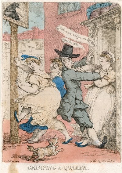Arruolamento di un Quacchero da Thomas Rowlandson