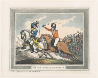 Taglia uno e proteggi il braccio con la briglia, 1 settembre 1798 da Thomas Rowlandson
