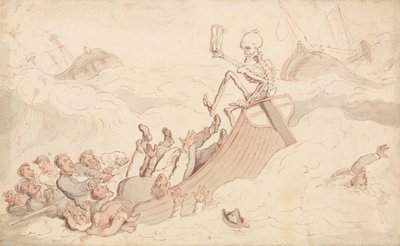La morte è diventata pilota da Thomas Rowlandson