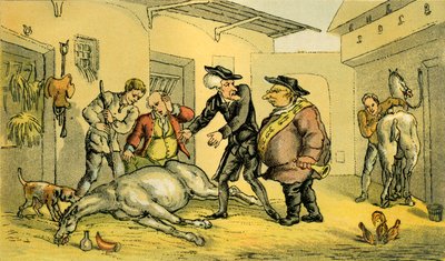 La morte di Punch da Thomas Rowlandson