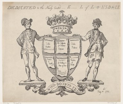 Dedicato al Nuovo Conte di Lonsdale, 11 maggio 1784 da Thomas Rowlandson