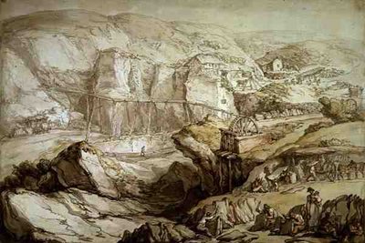 Cava di Ardesia di Delabole da Thomas Rowlandson
