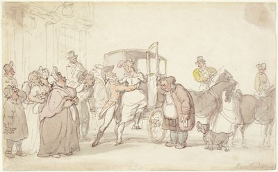 Scena di partenza da Thomas Rowlandson