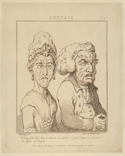 Disperazione, 21 febbraio 1800 da Thomas Rowlandson