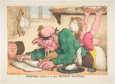Cene preparate nel modo più ordinato da Thomas Rowlandson