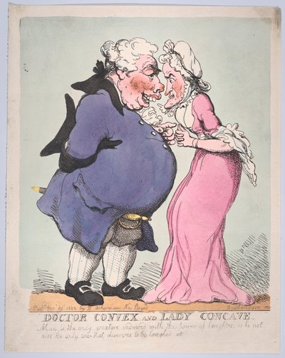 Dottor Convex e Lady Concave, 20 novembre 1802 da Thomas Rowlandson