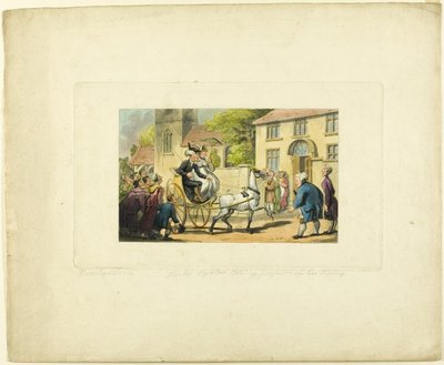 Il dottor Syntax prende possesso della sua vita, dal Tour del dottor Syntax da Thomas Rowlandson