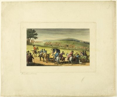 Il dottor Syntax a una rassegna, dal Tour del dottor Syntax da Thomas Rowlandson