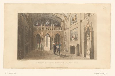 Il dottor Syntax visita Eaton Hall nel Cheshire da Thomas Rowlandson