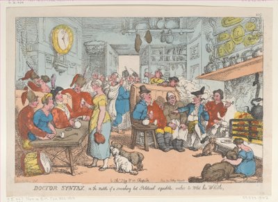 Il dottor Syntax, nel mezzo di una disputa politica accesa, desidera andarsene da Thomas Rowlandson