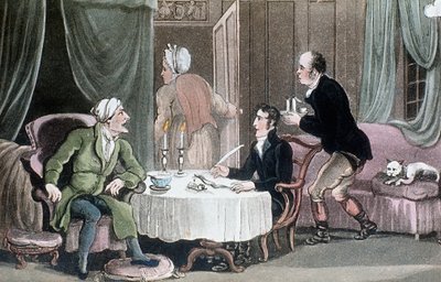 Il dottor Syntax che fa il suo testamento da Thomas Rowlandson