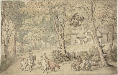 Doctor Syntax sulla strada da Thomas Rowlandson