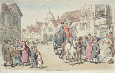 Dolphins Inn: Carrozze di Greenwich e Woolwich da Thomas Rowlandson