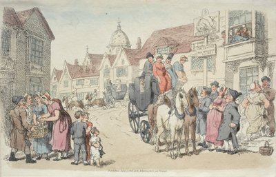 Dolphins Inn: Carrozze di Greenwich e Woolwich da Thomas Rowlandson