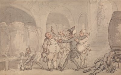 Il Dottor Syntax Liberato dalla Cantina da Thomas Rowlandson