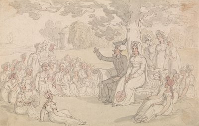 Il dottor Syntax visita un collegio per ragazze da Thomas Rowlandson