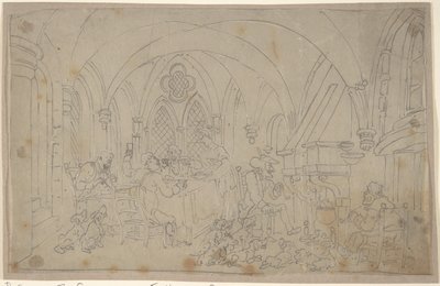 Il dottor Syntax e i cacciatori di volpi in pensione da Thomas Rowlandson