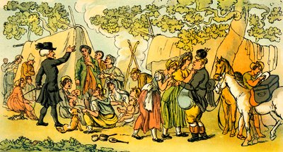 Dr Syntax e gli zingari da Thomas Rowlandson