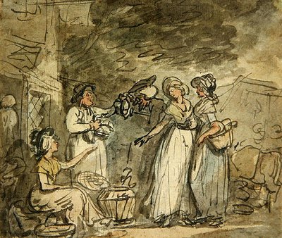 Il dottor Syntax che contratta per le anatre da Thomas Rowlandson