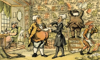 Dr Syntax e il libraio da Thomas Rowlandson