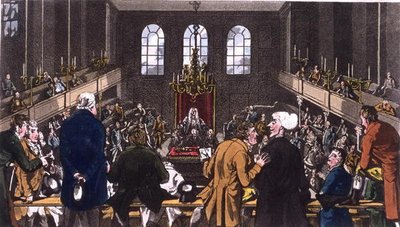Dr Syntax alla Camera dei Comuni da Thomas Rowlandson