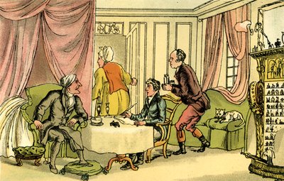 Il dottor Syntax fa testamento da Thomas Rowlandson
