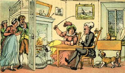 Dr Syntax tornato dal suo tour da Thomas Rowlandson