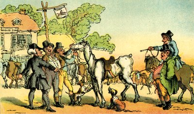 Dr Syntax vende Grizzle da Thomas Rowlandson