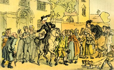 Il dottor Syntax parte per il suo secondo tour da Thomas Rowlandson