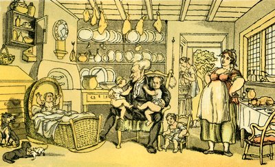Dr Syntax diventato infermiere da Thomas Rowlandson