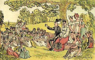 Dr Syntax visita una scuola privata da Thomas Rowlandson