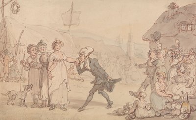Dr. Syntax con Kitty Cowslip da Thomas Rowlandson