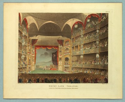 Teatro Drury Lane dal Repository di Ackermann da Thomas Rowlandson