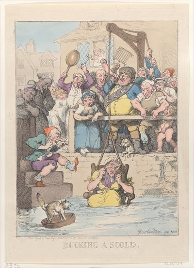 Annegamento di una bisbetica, 12 aprile 1803 da Thomas Rowlandson