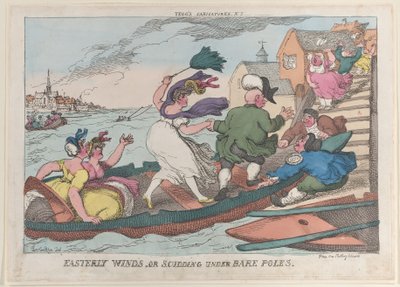 Venti Orientali, o Navigazione Sotto Pali Nudi da Thomas Rowlandson