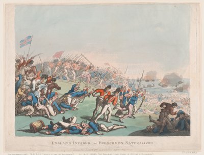 Inghilterra invasa o francesi naturalizzati, 1803 da Thomas Rowlandson