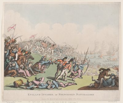 Inghilterra invasa, o francesi naturalizzati da Thomas Rowlandson