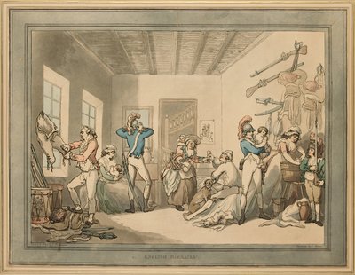 Caserme inglesi, 1788 da Thomas Rowlandson