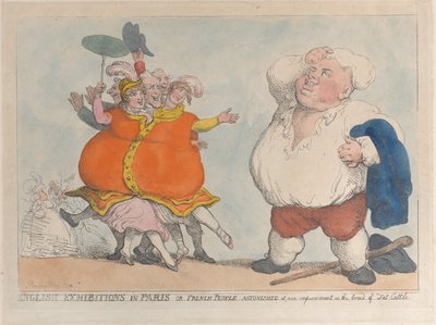 Esposizioni inglesi a Parigi o francesi stupiti dai nostri miglioramenti nella razza, 1812 da Thomas Rowlandson