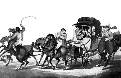 Viaggio inglese, o la prima tappa da Dover, 1785 da Thomas Rowlandson