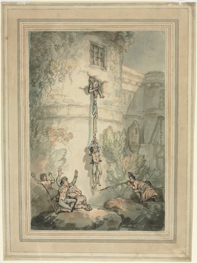 Fuga di Prigionieri Francesi da Thomas Rowlandson