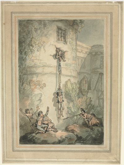 Fuga dei prigionieri francesi da Thomas Rowlandson