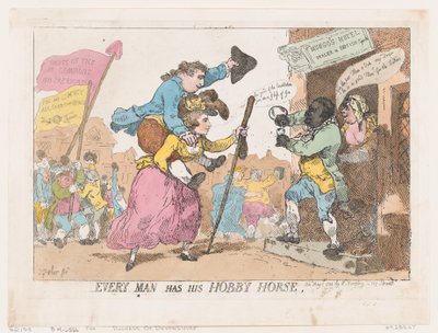 Ogni uomo ha il suo hobby horse da Thomas Rowlandson