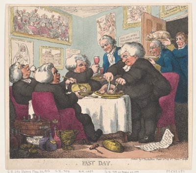 Giorno di digiuno, 20 marzo 1799 da Thomas Rowlandson